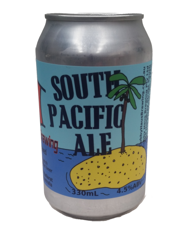 south pacific ale can