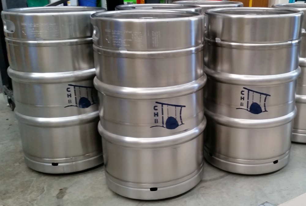 CHB branded kegs