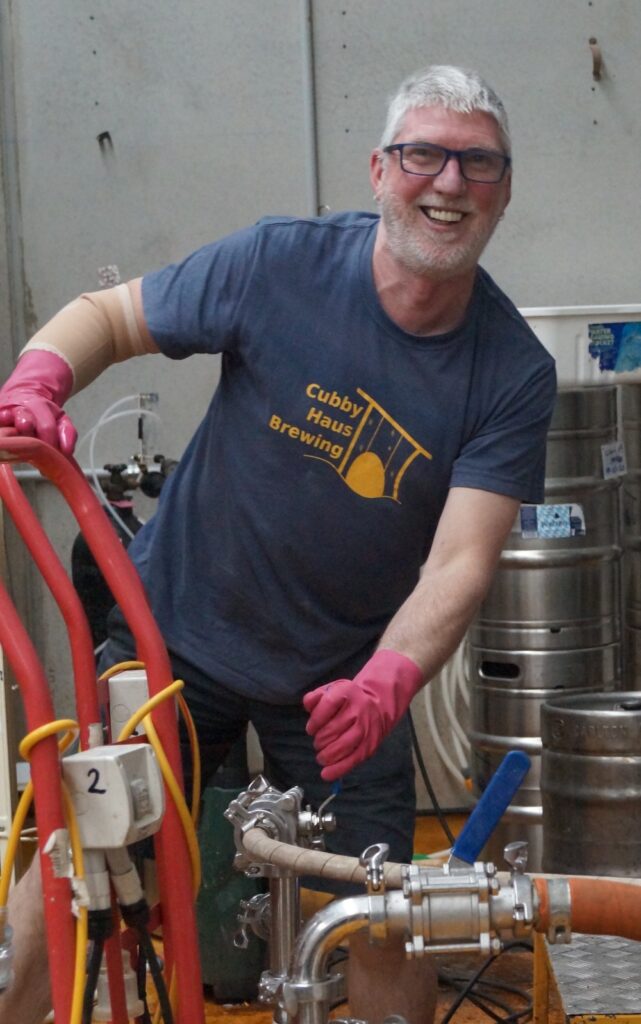 Malcolm brewing, pump and hoses