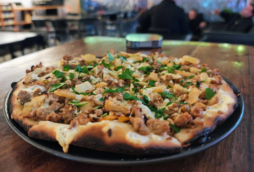 pork fennel pizza